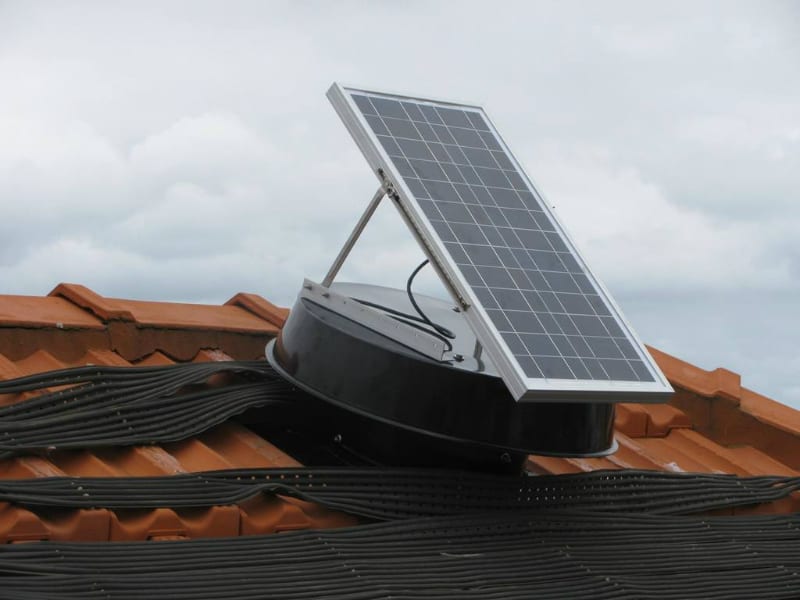 Solar Roof Ventilation, Remove heat through solar