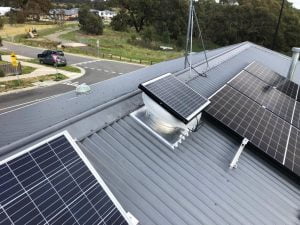 solar roof vent installation by solar whiz