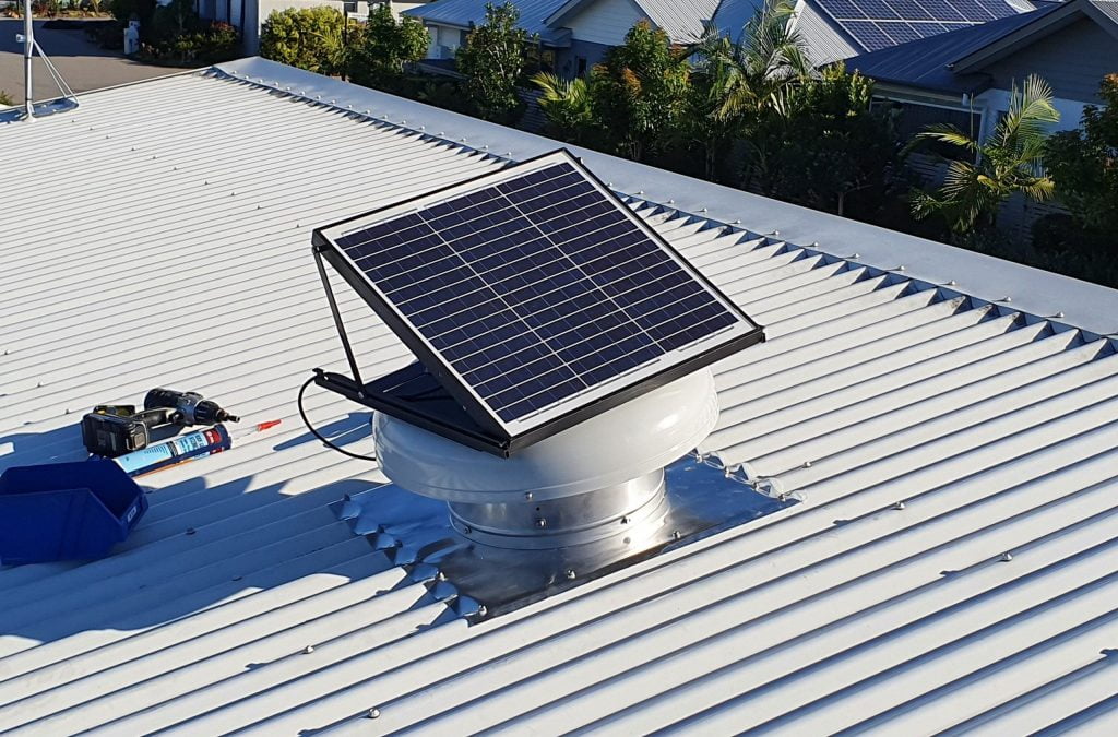 solar roof fan