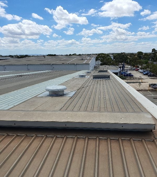 Solar Whirlybird Commercial installation on a factory