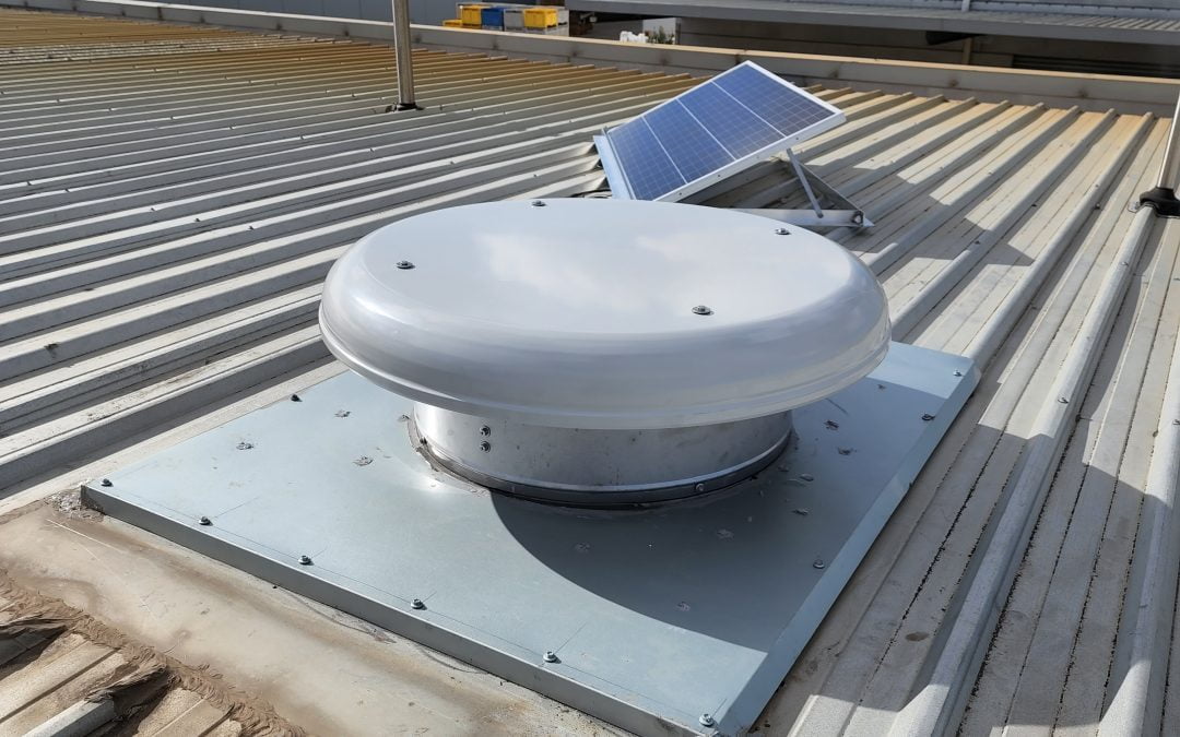 Warehouse Roof Ventilator to Reduce Moisture