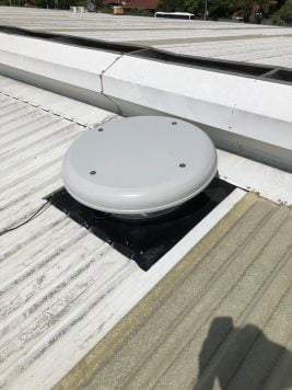 Solar Exhaust fans installation