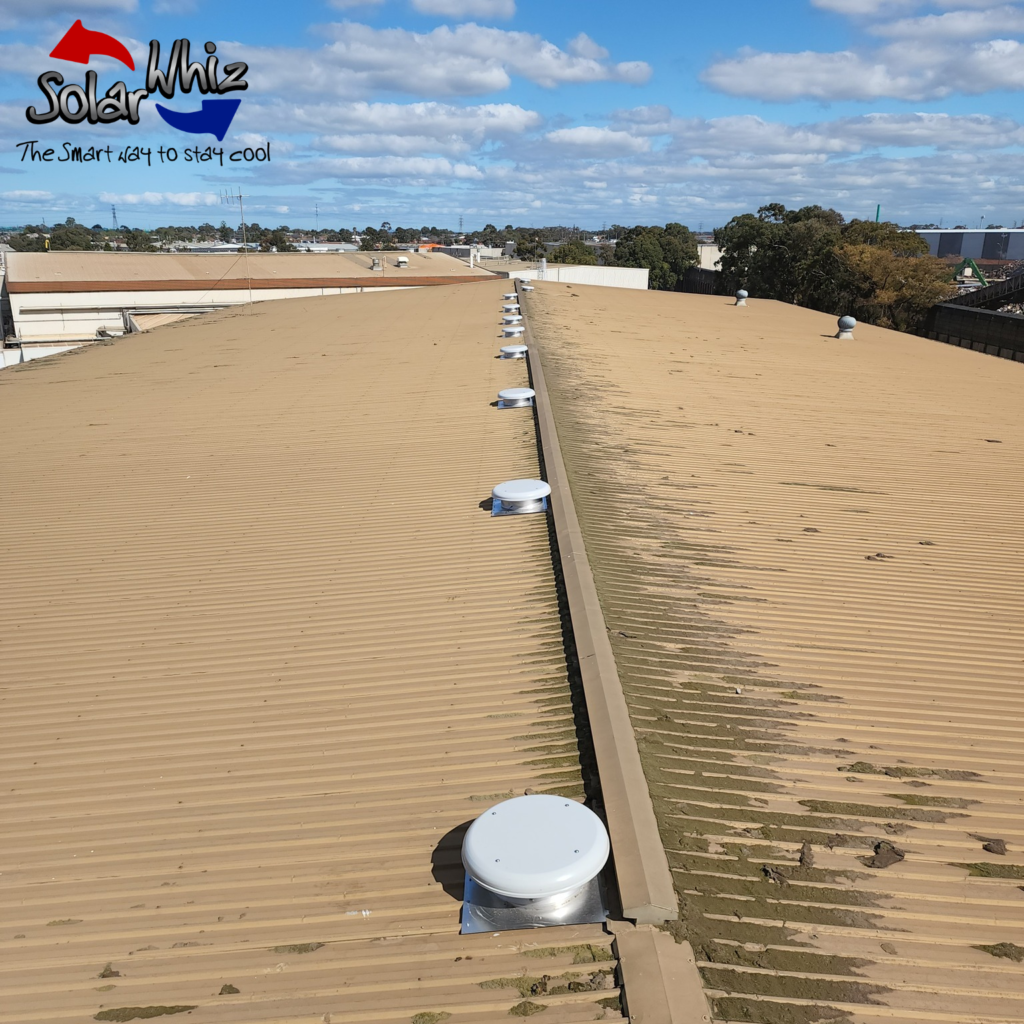 extractor fans on a commercial building