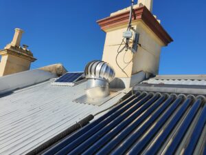 Whirlybird on roof
