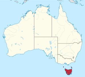 Tasmania outline