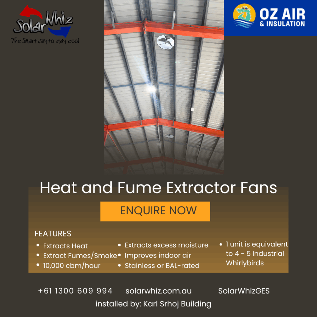 heat and humidty extractor fans queensland